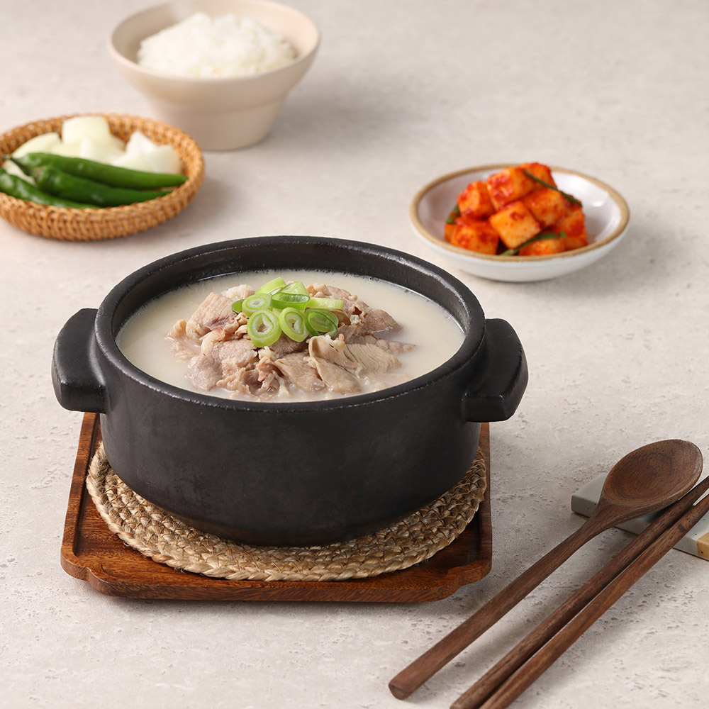 강할모니 돼지국밥 550g 국밥 캠핑 요리 밀키트 (1.5인분)